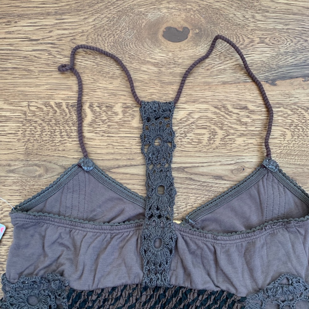 Brown Free People Racerback Top NWT - Picture 5 of 7